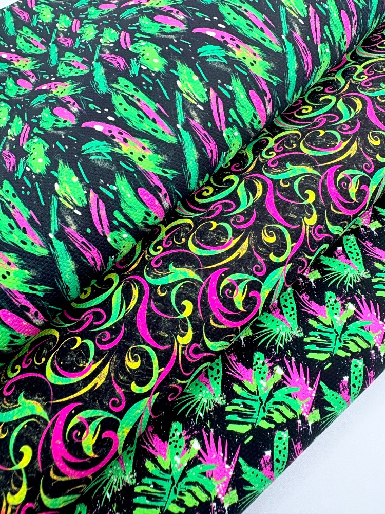 Tropical neon print Fabric Friday Bundle