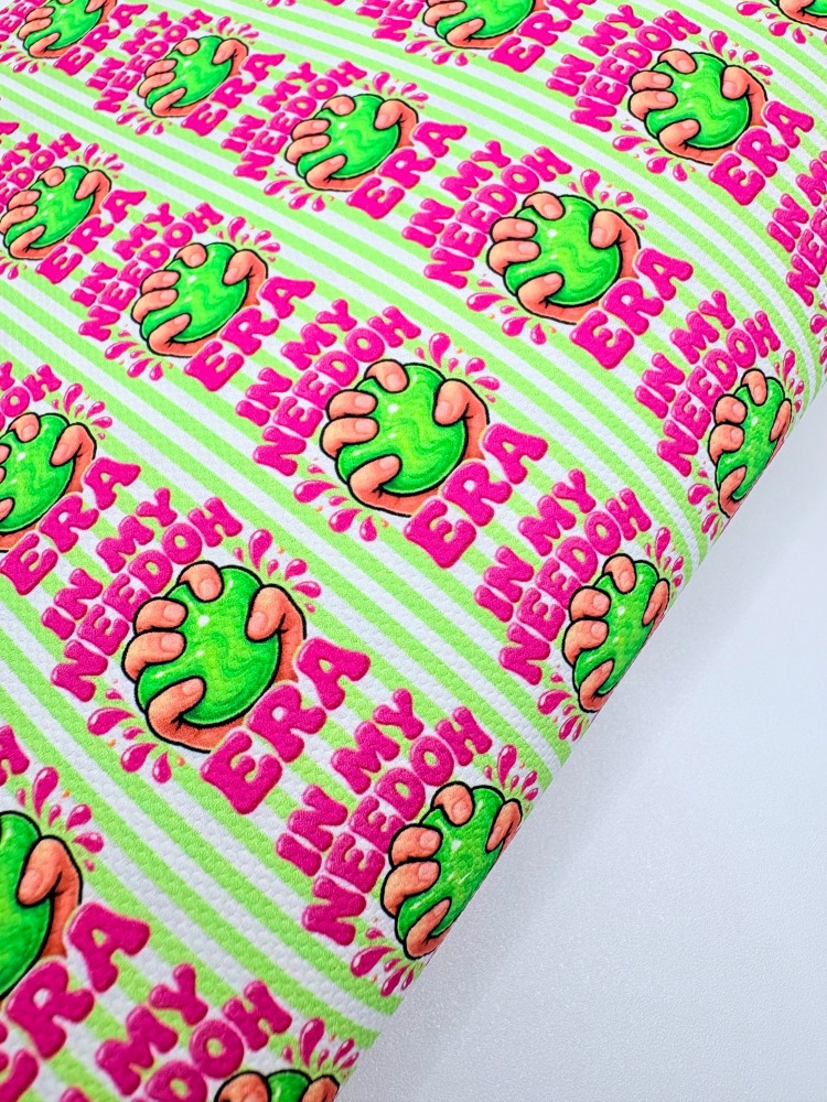 1501 - In my needoh era squishy printed canvas fabric