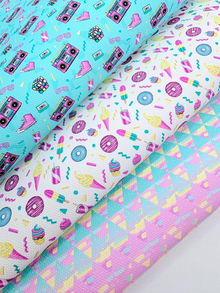 90s Summer ice cream treats print Fabric Friday Bundle