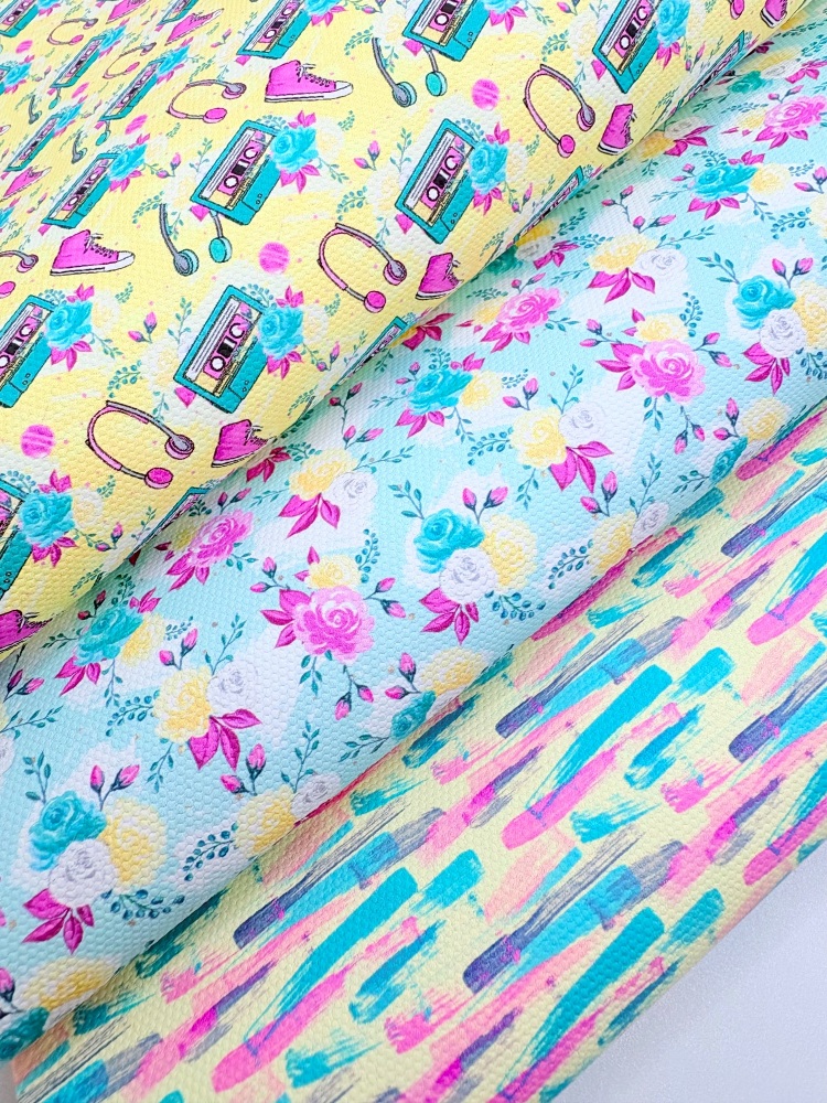 90s Summer floral print Fabric Friday Bundle