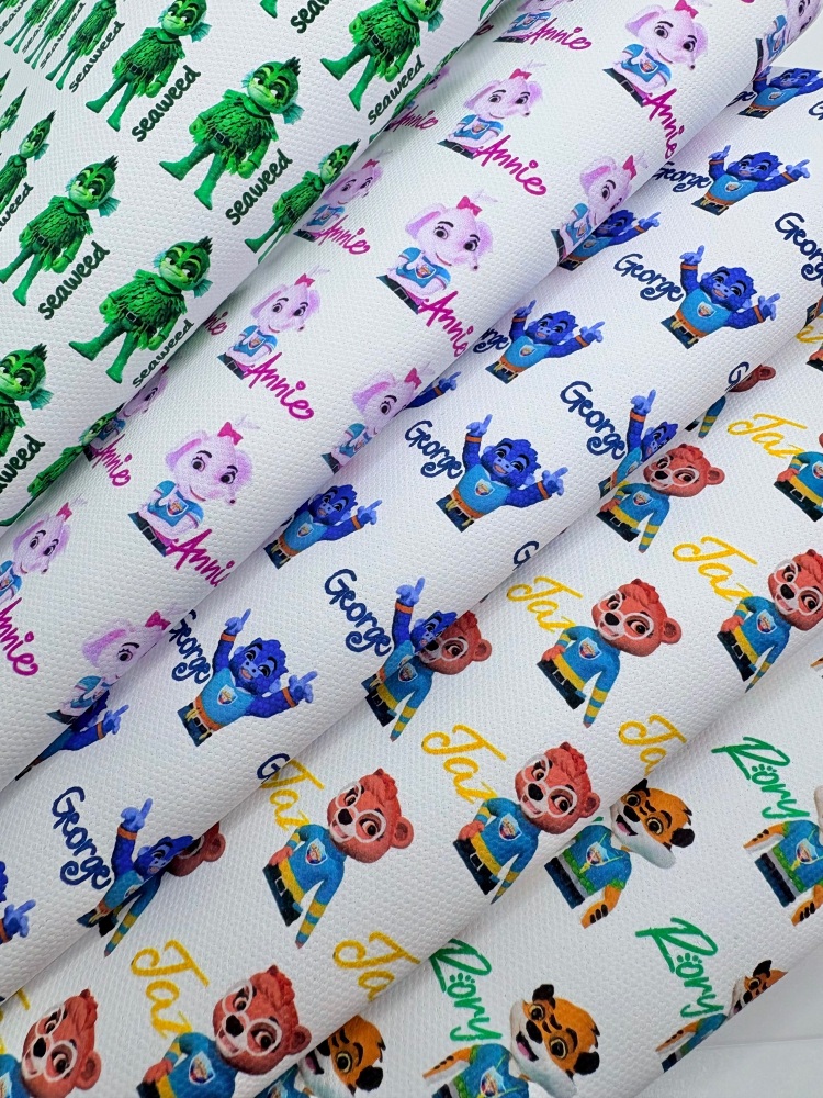 1696 - Seaside Squad Single Prints Haven printed canvas fabric sheet