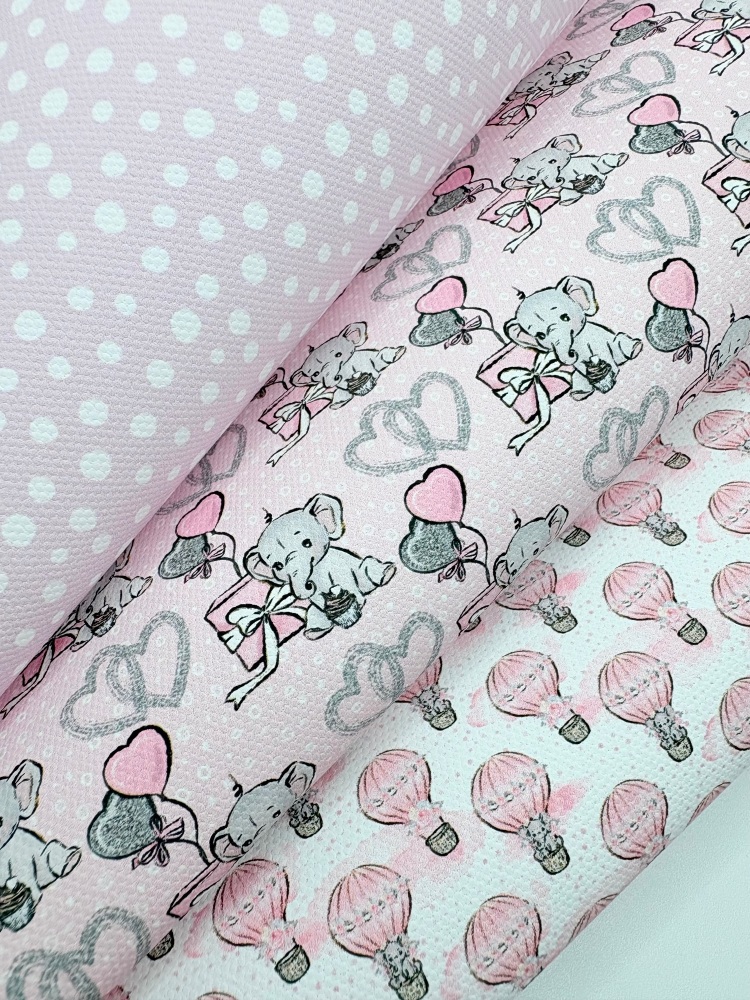 Pink baby elephant Fabric Friday Bundle