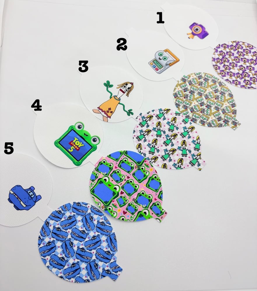 NEW 2026 Toy Story inspired characters original printed bow loop pre cut bow loop