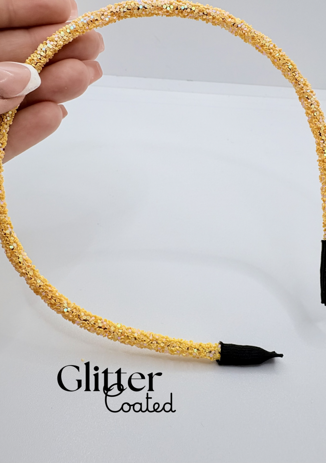 YELLOW - Stunning glitter lined top quality Hairbands Hairband