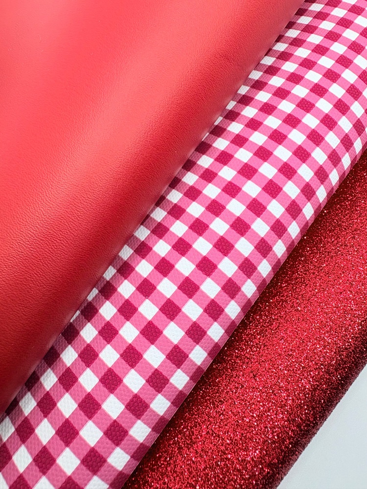 RED - School gingham fiver friday bundle