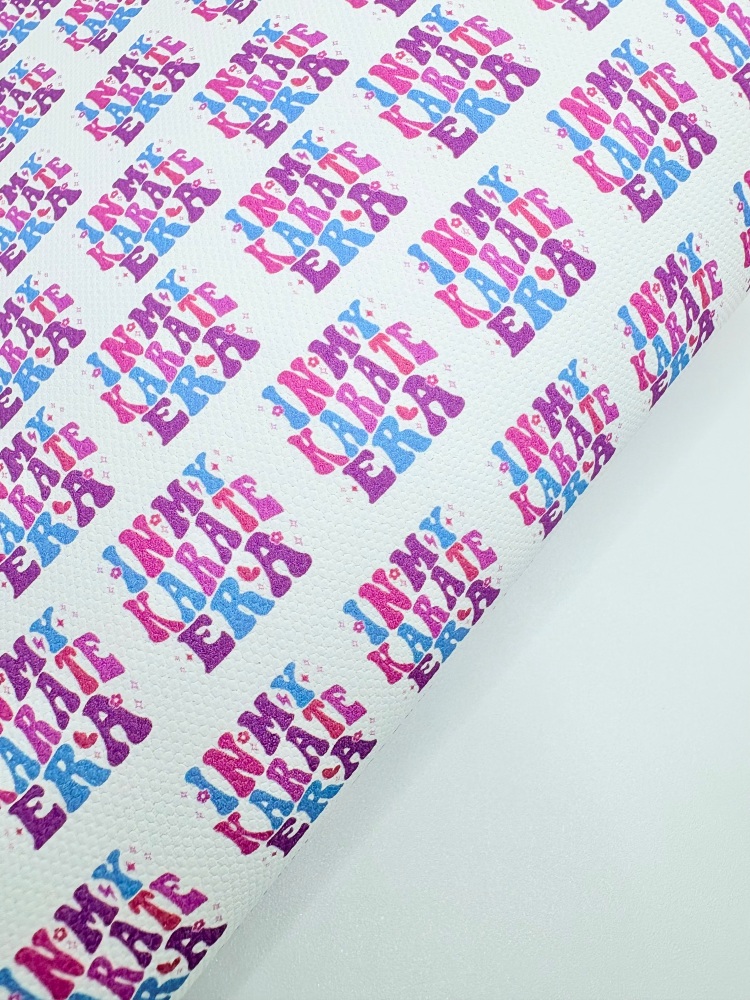 1211 - In my karate era printed canvas sheet