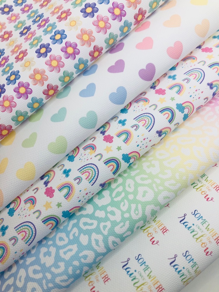 Special Limited Edition - Pastel Rainbow Fiver Friday Printed Canvas Bundle