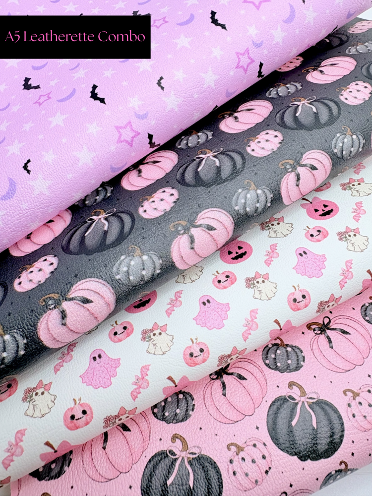A5 - Pink Halloween Combo Leatherette set