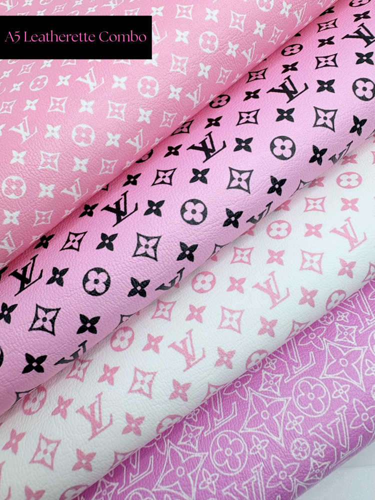 A5 - Pink LV Combo Leatherette set
