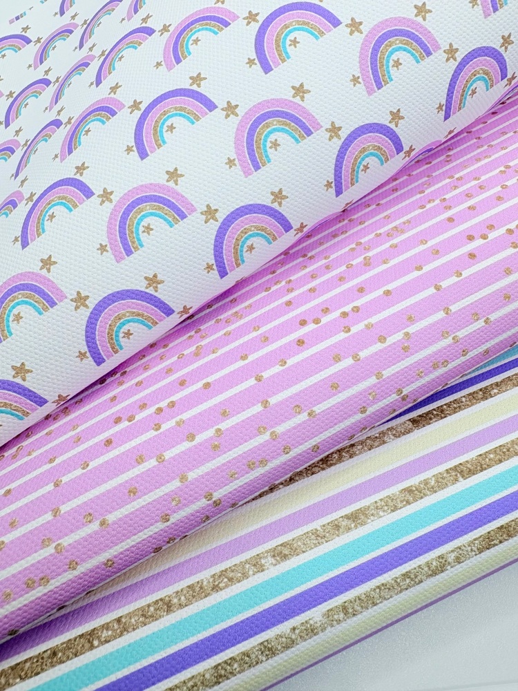 Golden Pink rainbow patterns fiver friday bundle