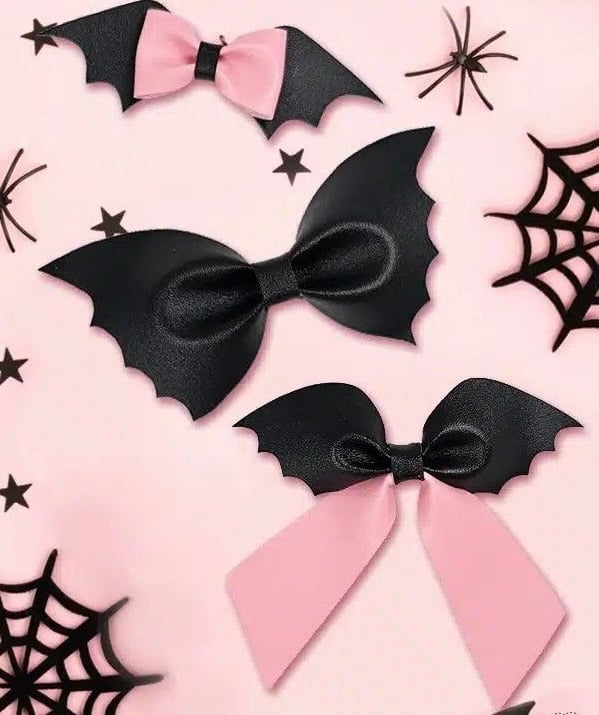 X4 Halloween multi bow Pinch Bow Cut n Pinch printed leather sheet