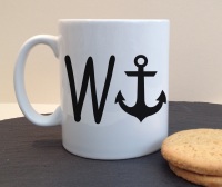 W Anchor (WANKER) Personalised Mug