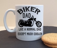 Biker Dad Personalised Mug