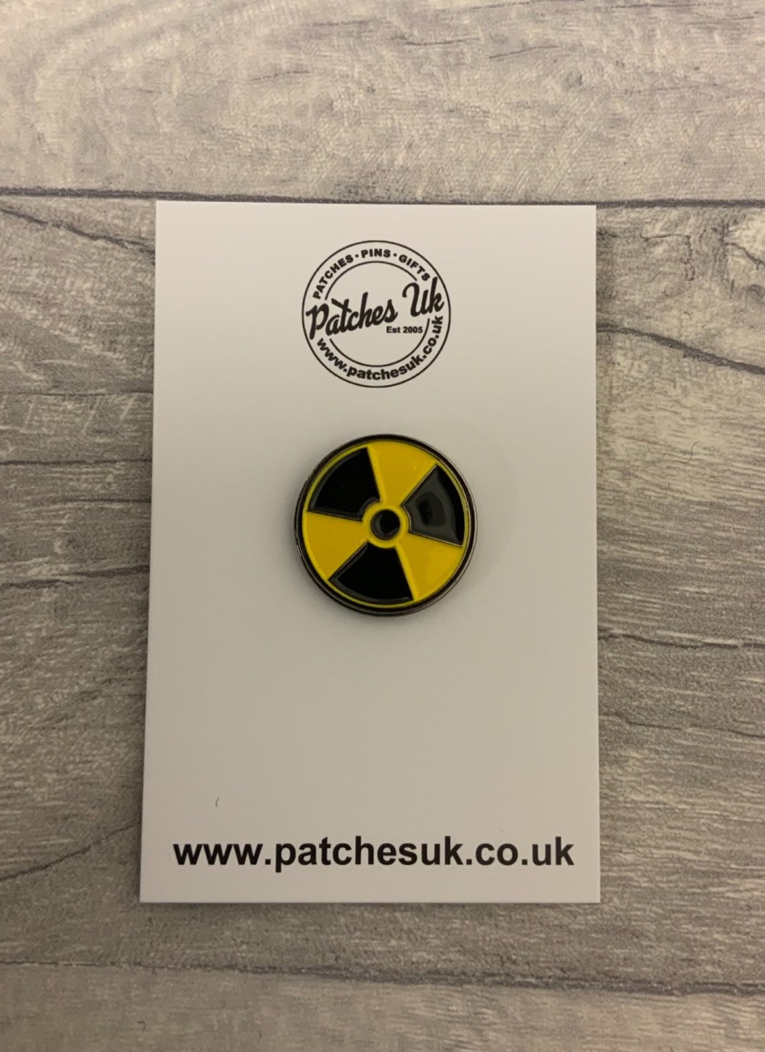 Radioactive Toxic Warning Enamel Metal Pin Badge #0118