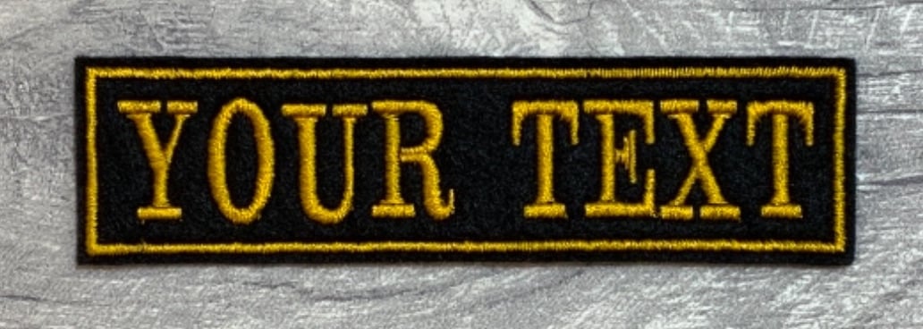 1 Line Custom Personalised Felt Patch - 4