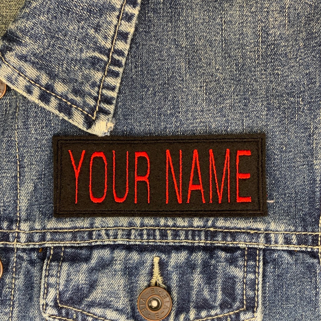 Personalised Ghostbusters Style Custom Name Felt Patch Fancy Dress Costume