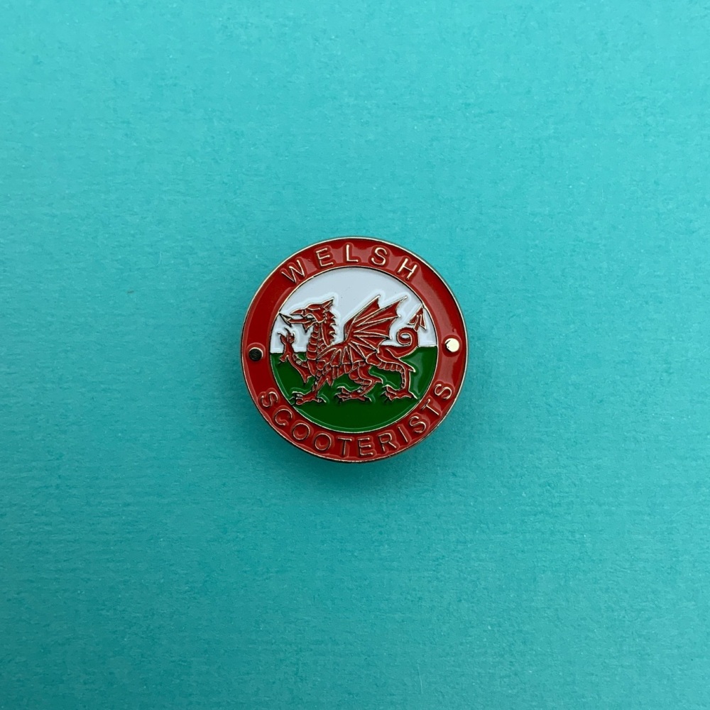 Welsh Scooterists Enamel Pin Badge #0011