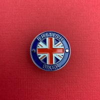 British Biker Enamel Pin Badge #0001