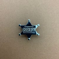 Sheriff Badge Enamel Metal Pin Badge #0072