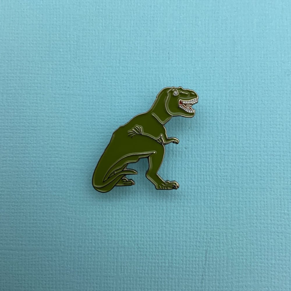 T-Rex Dinosaur Enamel Metal Pin Badge #0068