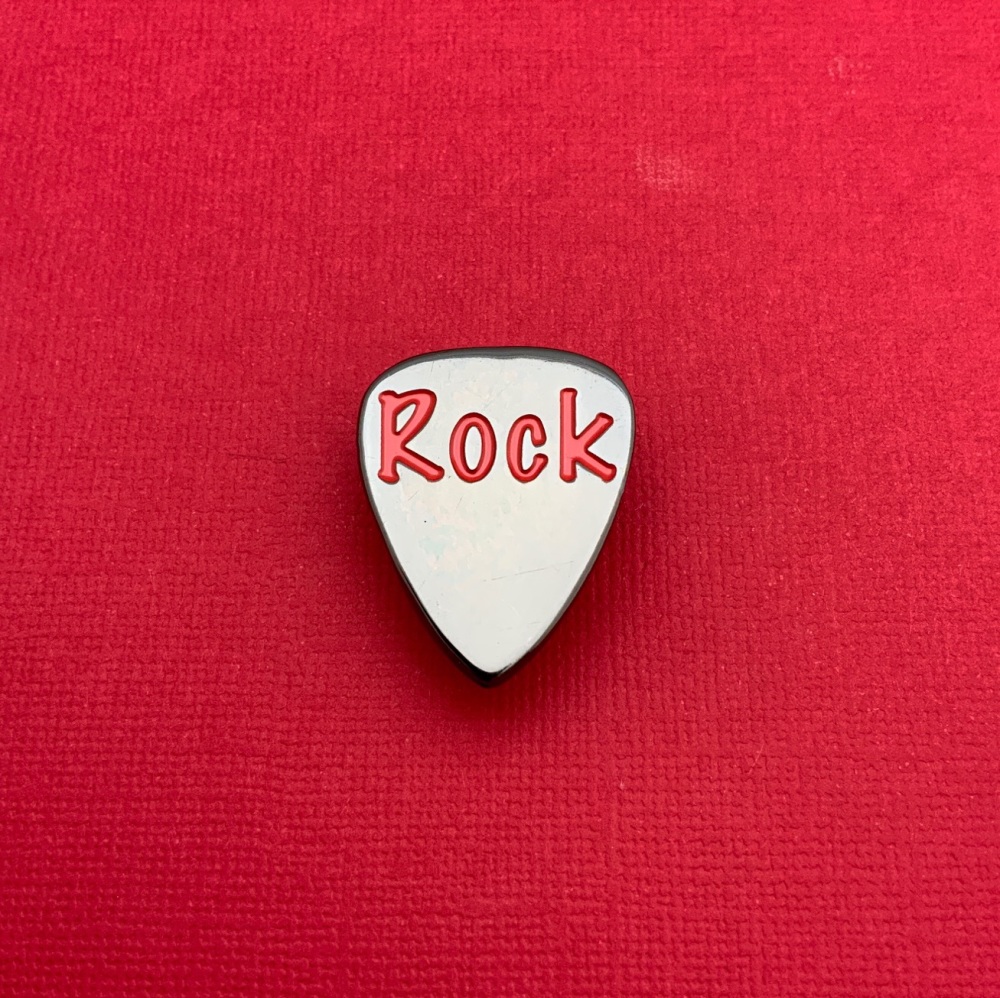 Rock guitar Pick Enamel Pin Badge #0044