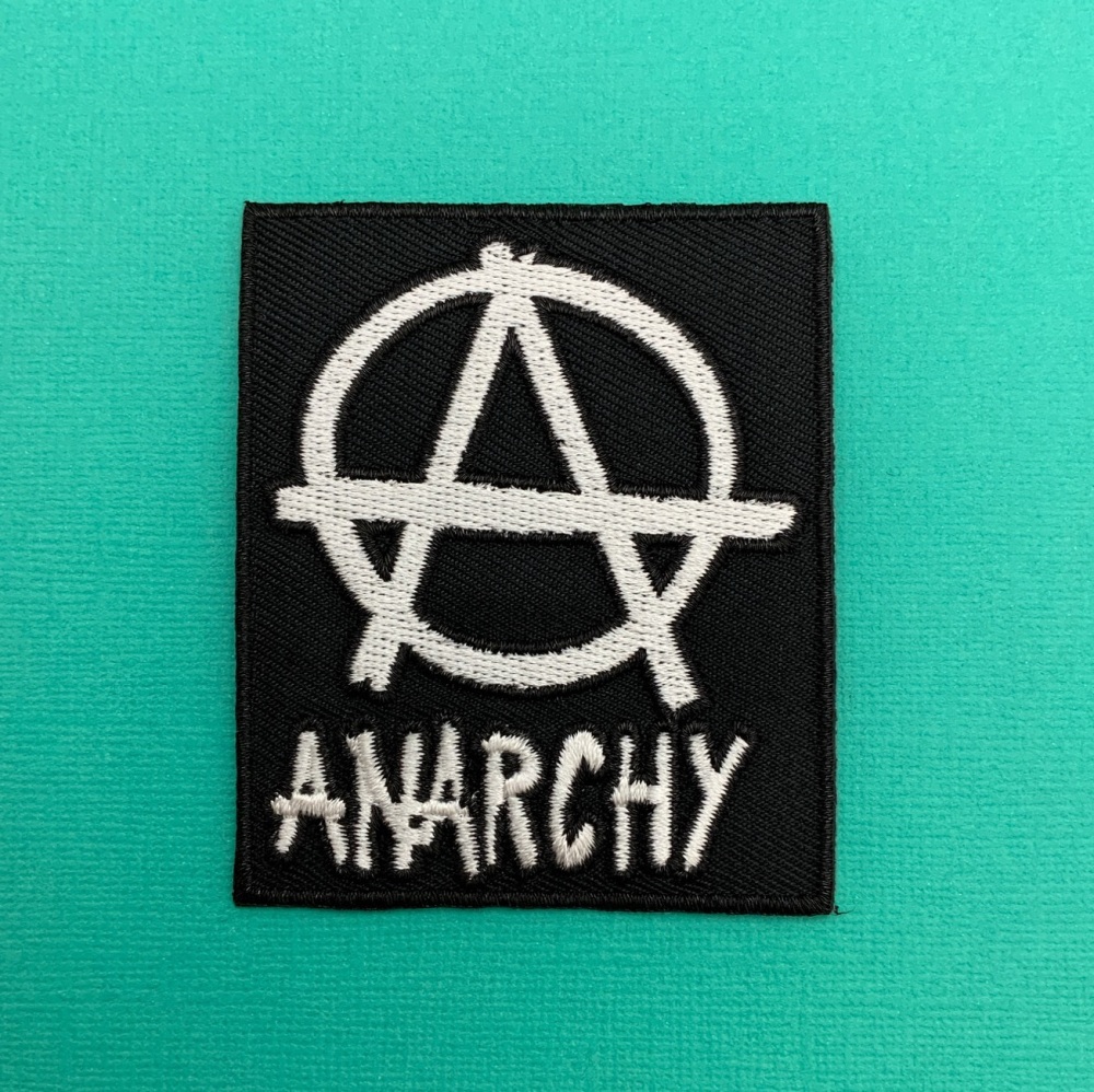 ANARCHY Fabric Embroidered Biker Patch #0104