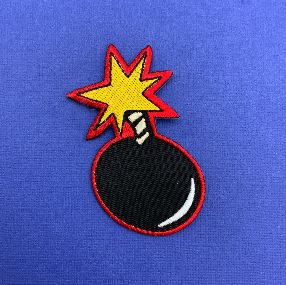 Cartoon Bomb Embroidered Fabric Patch Movie #0113