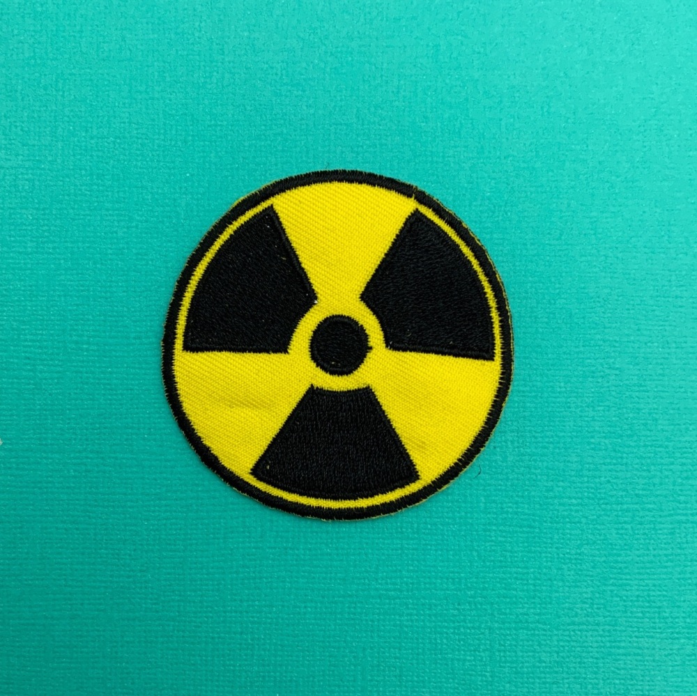 Radioactive Toxic Hazardous Nuclear Waste Symbol Embroidered Patch #0081