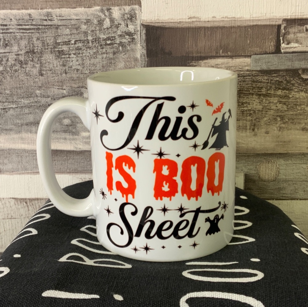 Personalised This is BOO Sheet White Ceramic Mug