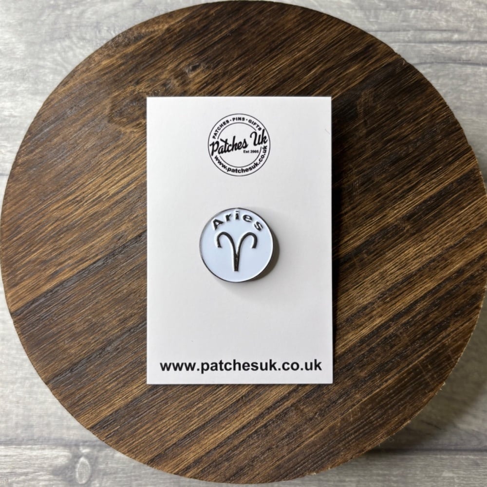 Aries Zodiac Star Sign Horoscope Enamel Pin Badge #0045