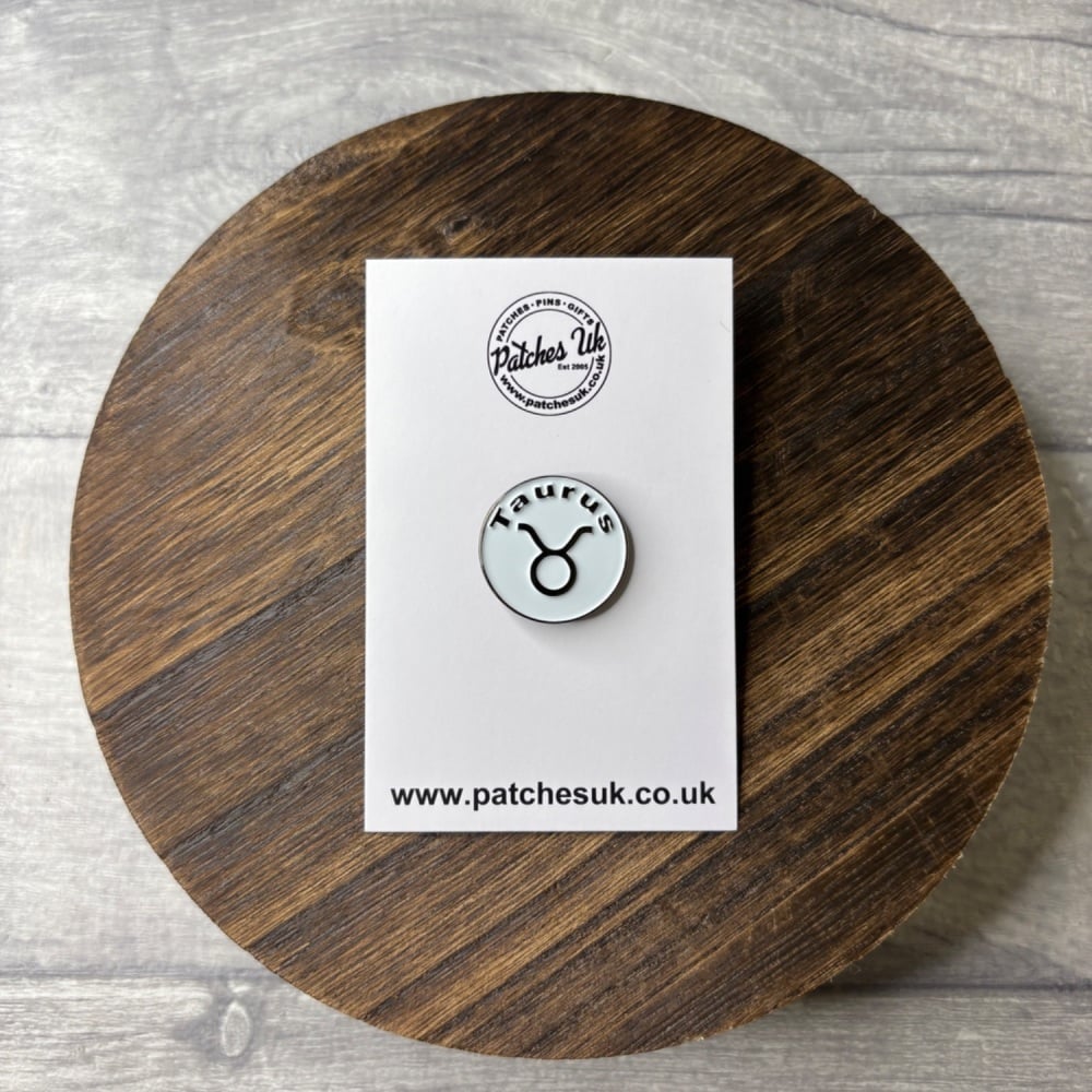 Taurus Zodiac Star Sign Horoscope Enamel Pin Badge #0046