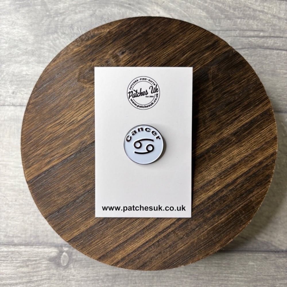 Cancer Zodiac Star Sign Horoscope Enamel Pin Badge #0048