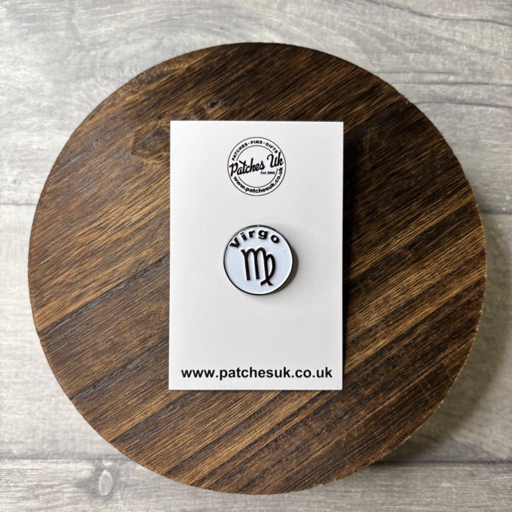 Virgo Zodiac Star Sign Horoscope Enamel Pin Badge #0050