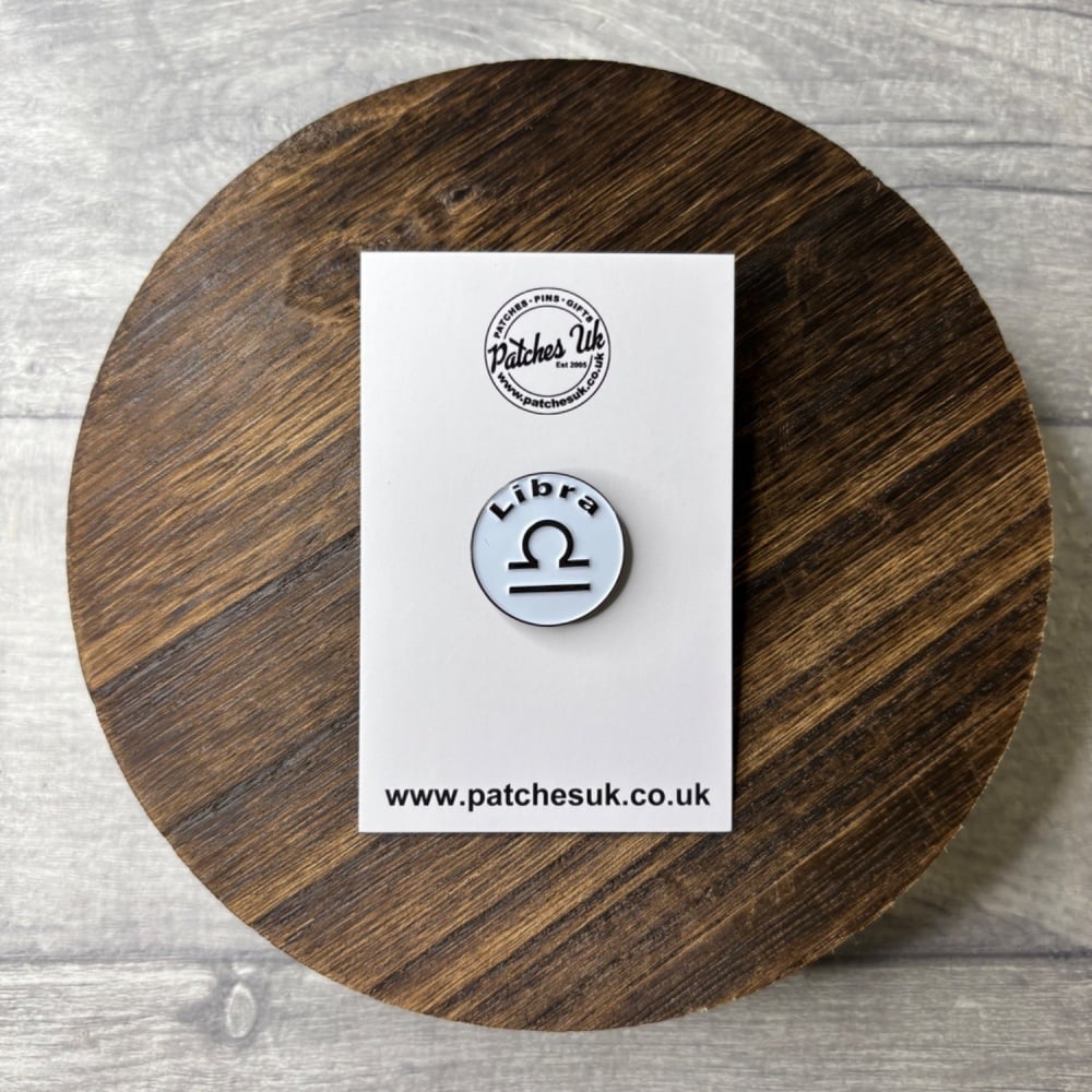 Libra Zodiac Star Sign Horoscope Enamel Pin Badge #0051