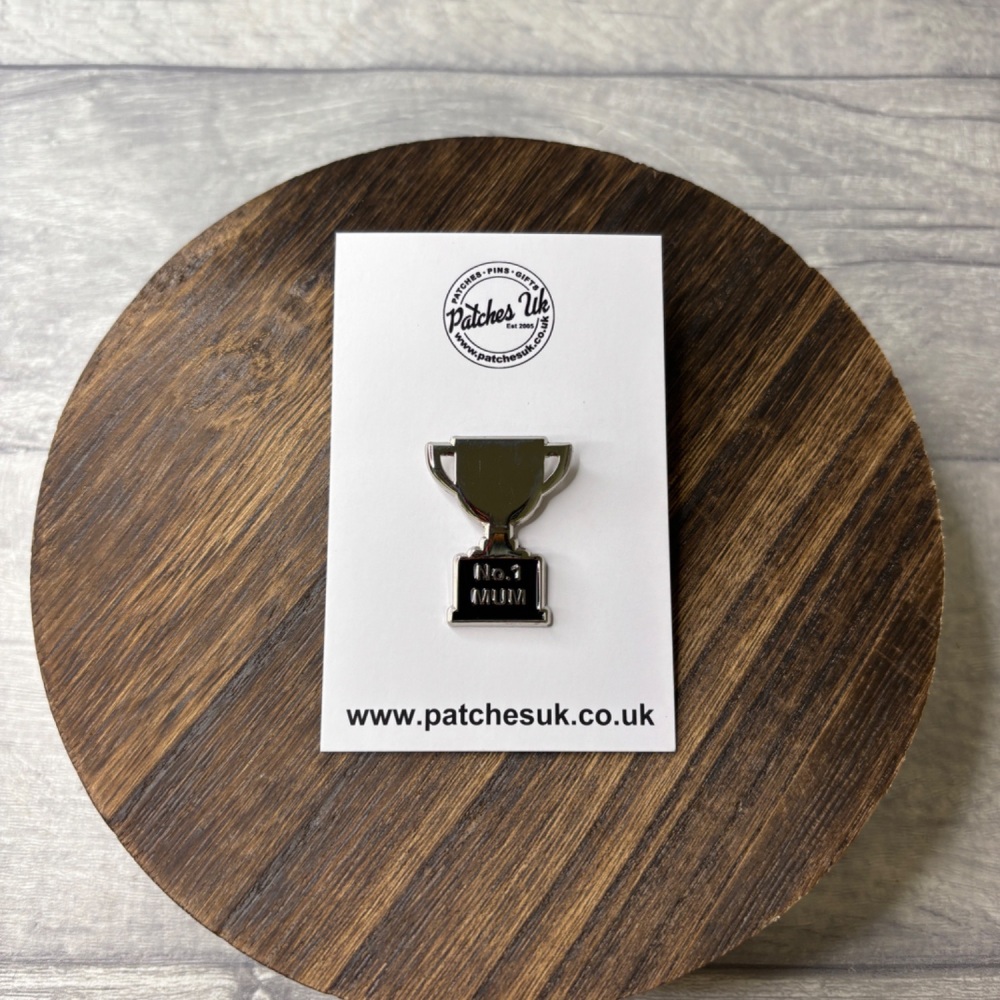 No. 1 Mum Trophy Enamel Pin Badge #0061