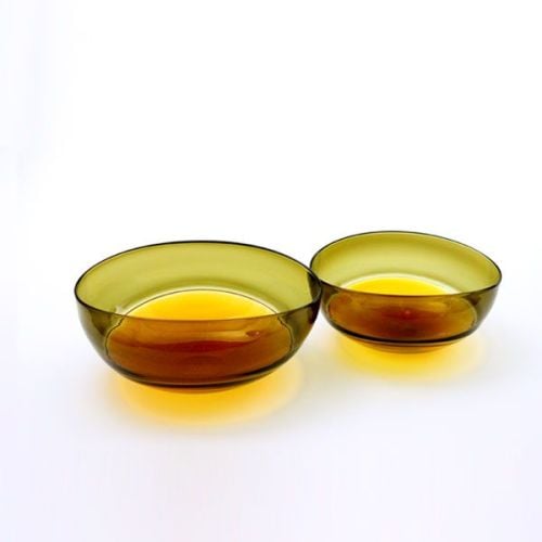 Oval Encalmo Bowl | small | amber & olive