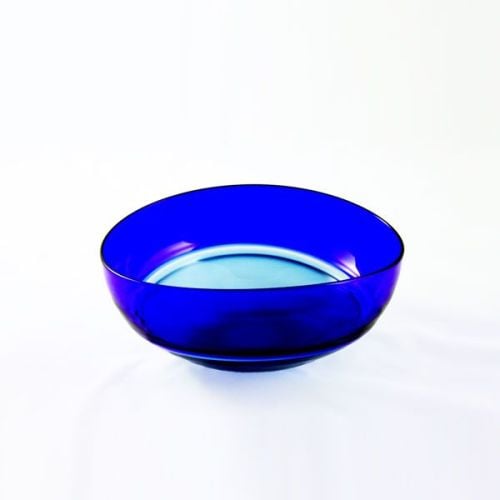 Oval Encalmo Bowl | small | steel & cobalt