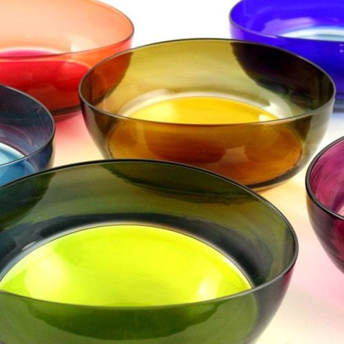 Oval Encalmo Bowl | small | steel & cobalt