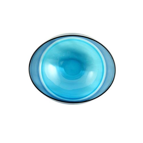 Oval Encalmo Bowl | small | turquoise & steel