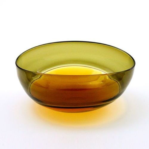 Oval Encalmo Bowl | medium | amber & olive