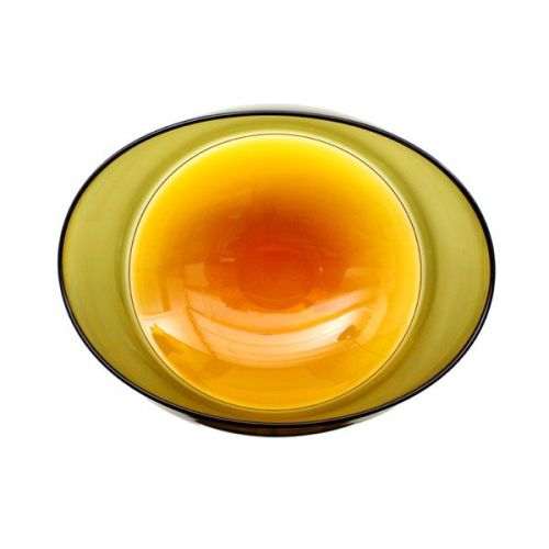 Oval Encalmo Bowl | medium | amber & olive