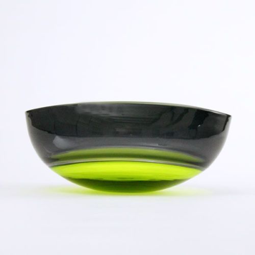 Oval Encalmo Bowl | medium | lime & grey