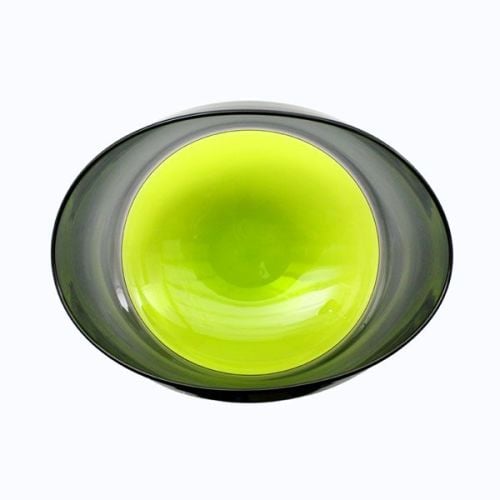 Oval Encalmo Bowl | medium | lime & grey