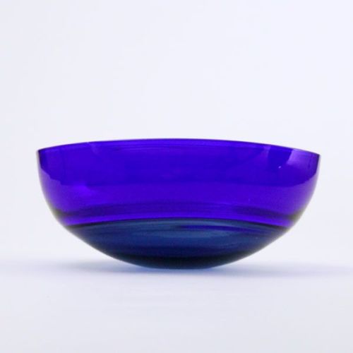 Oval Encalmo Bowl | medium | steel & cobalt