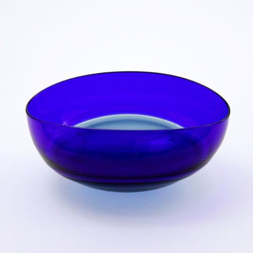 Oval Encalmo Bowl | medium | steel & cobalt