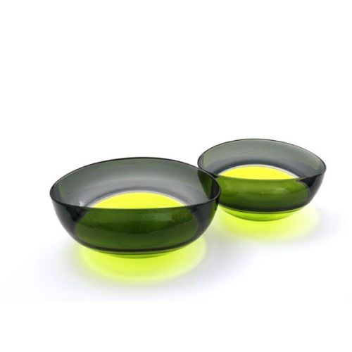 Oval Encalmo Bowl | medium | lime & grey