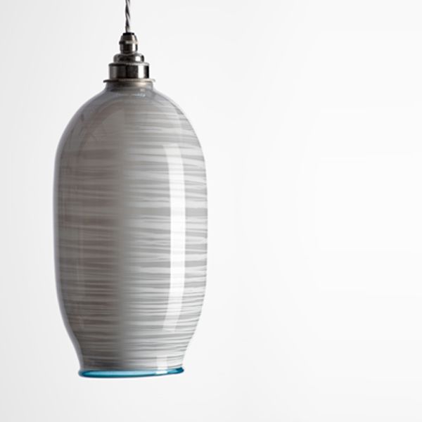 Beehive Pendant | opal soft grey unlit