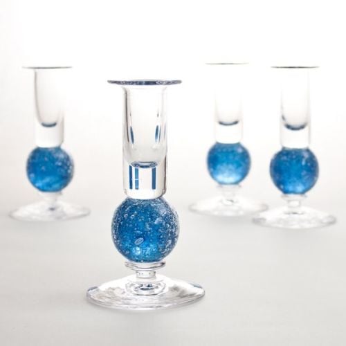 Stellar candlesticks | turquoise pair