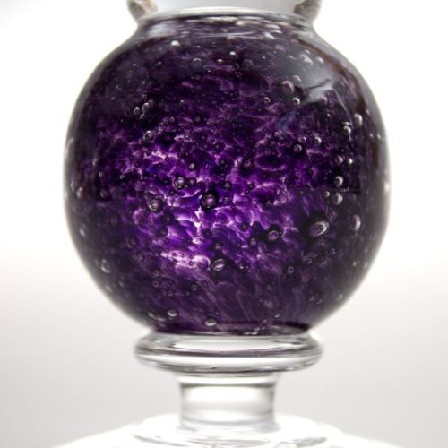 Stellar candlesticks | amethyst pair