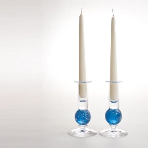Stellar candlesticks | turquoise pair